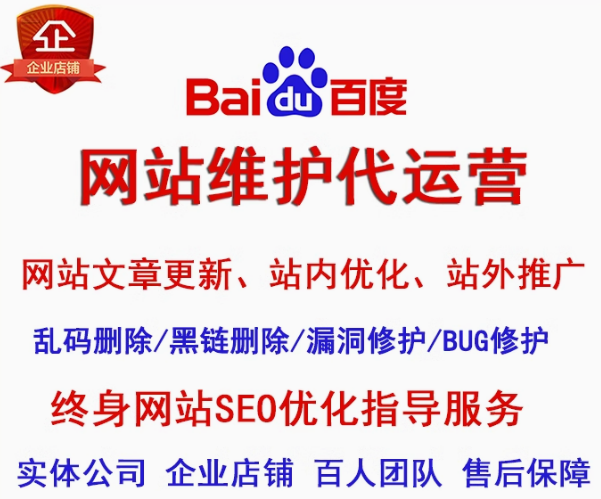 网站维护代运营