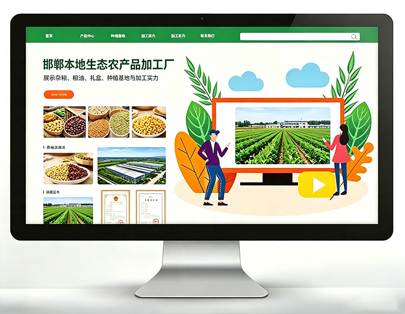 邯郸五谷有机农产品企业建站报价，做官网到底要花多少钱？